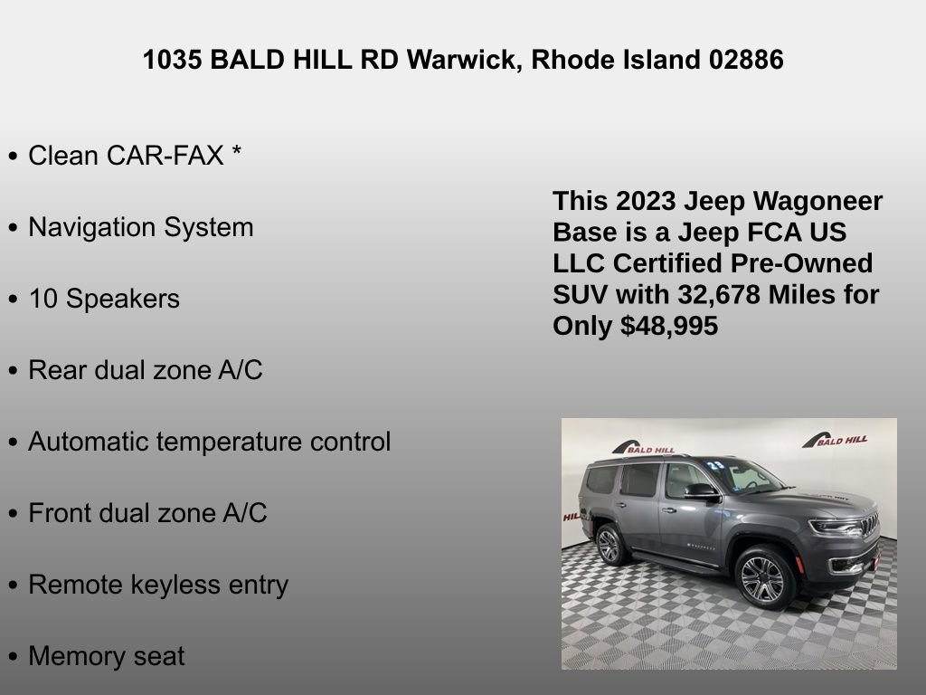 Used 2023 Jeep Wagoneer 4WD w/ Premium Group I image 14