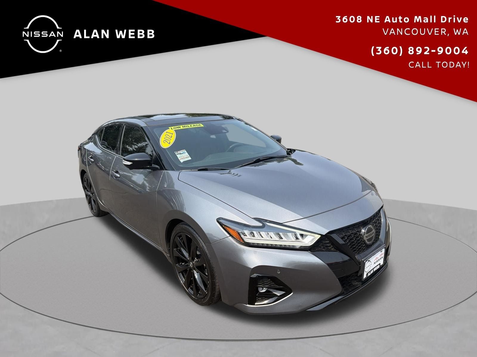 Used 2021 Nissan Maxima SR w/ Sport Mat Group FWD image 1