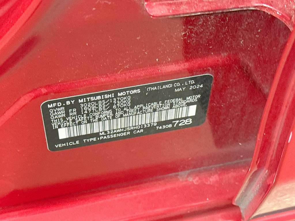 Used 2024 Mitsubishi Mirage Black Edition FWD image 27