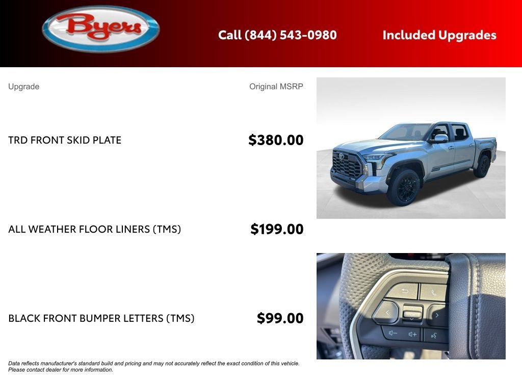 New 2026 Toyota Tundra Platinum w/ TRD Off-Road Package AWD/4WD image 11
