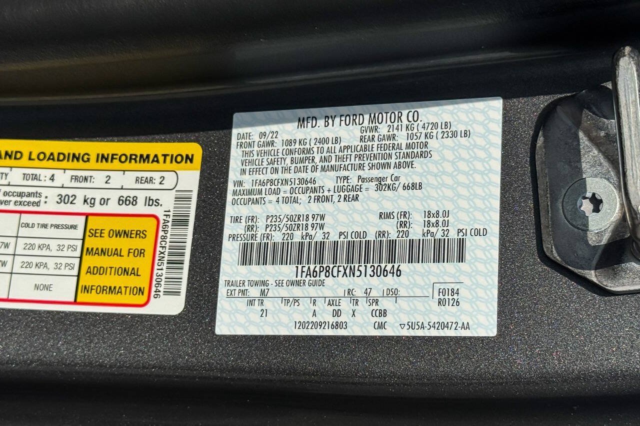 Used 2022 Ford Mustang GT RWD image 27