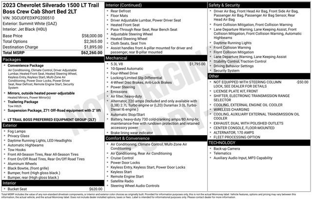 Used 2023 Chevrolet Silverado 1500 LT Trail Boss AWD/4WD image 14