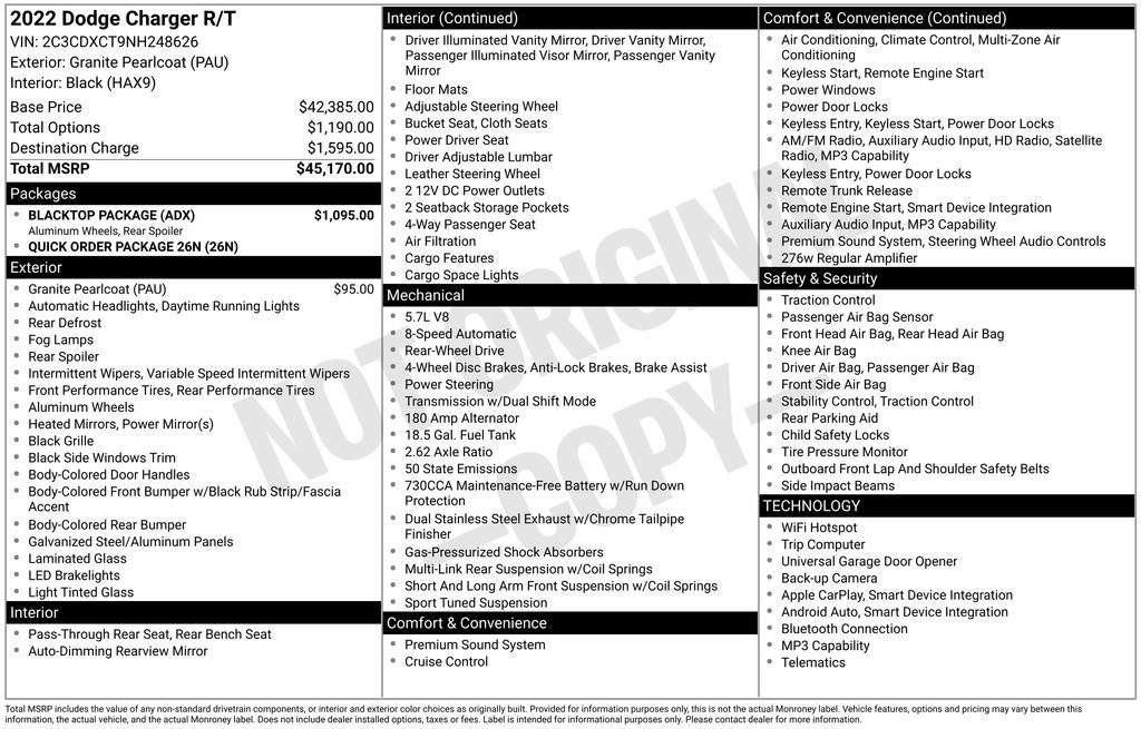 Used 2022 Dodge Charger R/T w/ Blacktop Package image 6