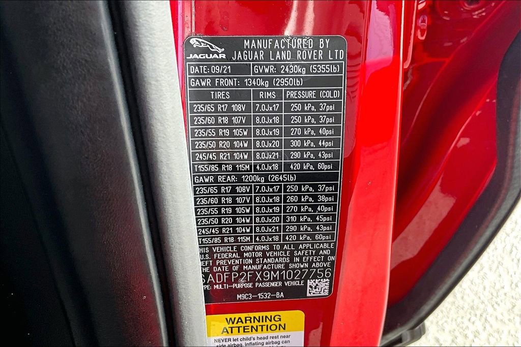 Used 2021 Jaguar E-PACE SE image 17