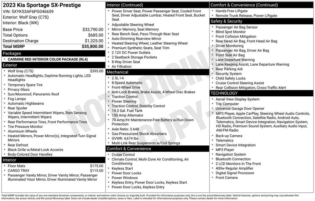 Used 2023 Kia Sportage SX FWD image 4