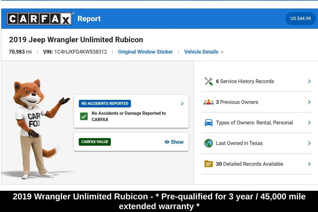 Used 2019 Jeep Wrangler Unlimited Rubicon AWD/4WD image 9