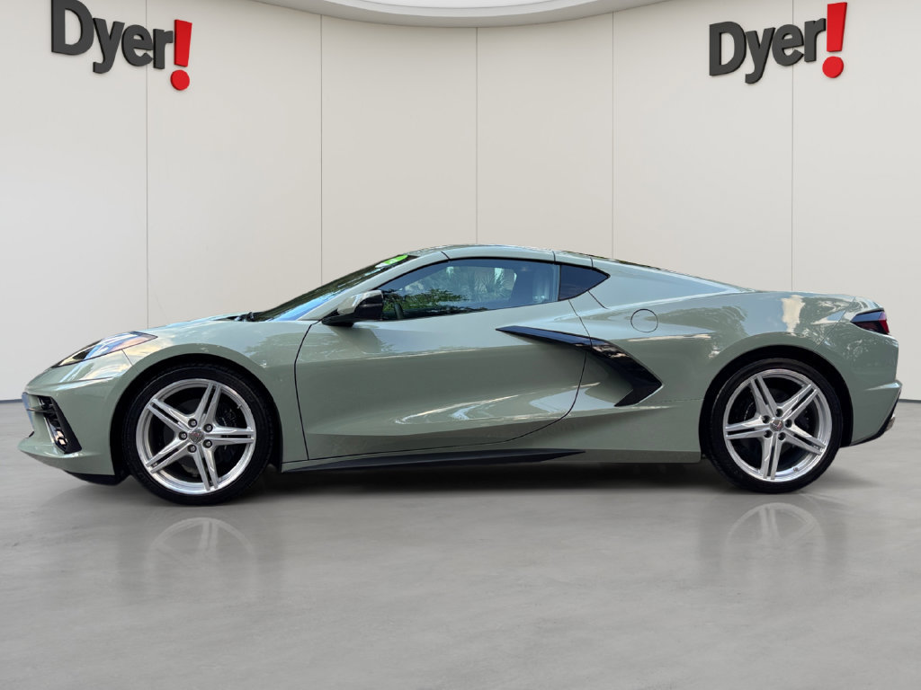 Used 2024 Chevrolet Corvette Stingray Coupe w/ Chrome Exterior Badge Package RWD image 2