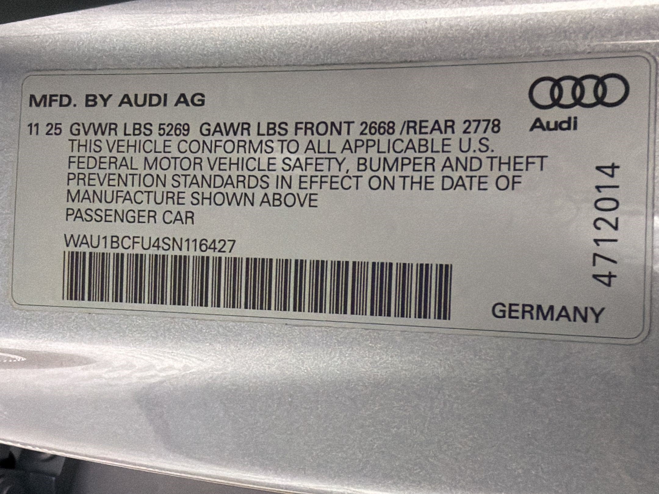 Used 2025 Audi A5 2.0T Premium w/ Convenience Package AWD/4WD image 22