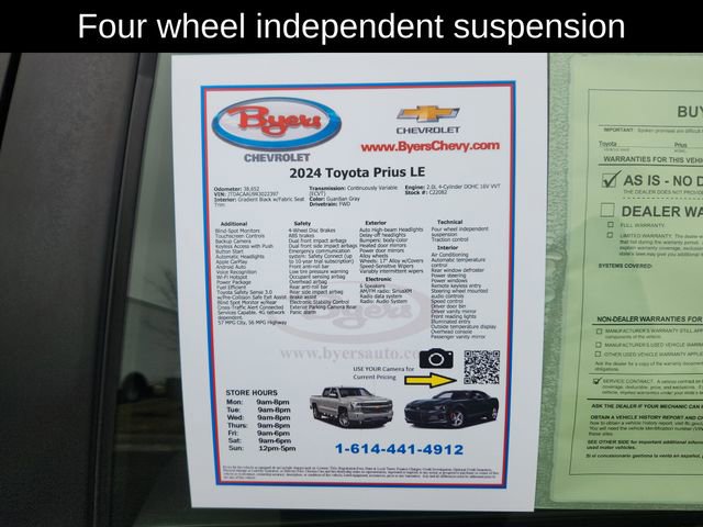 Used 2024 Toyota Prius LE image 12
