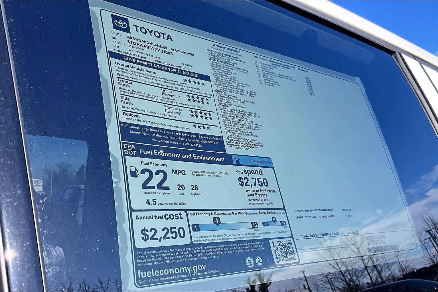 Used 2026 Toyota Grand Highlander Platinum image 19