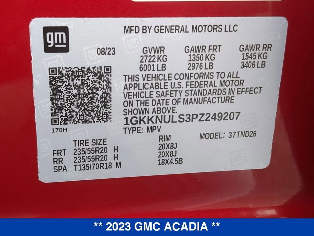 Used 2023 GMC Acadia SLT w/ Elevation Edition AWD/4WD image 27