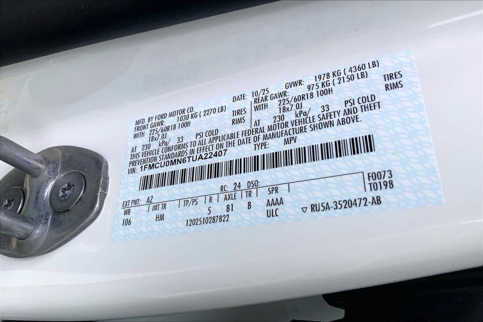 New 2026 Ford Escape ST-Line w/ Tech Pack #1 FWD image 16