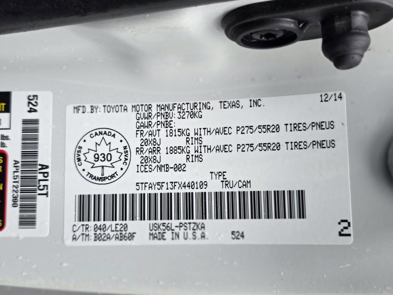 Used 2015 Toyota Tundra Platinum image 72