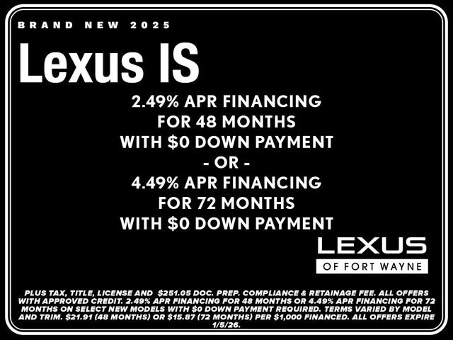 New 2025 Lexus IS 350 F Sport image 6