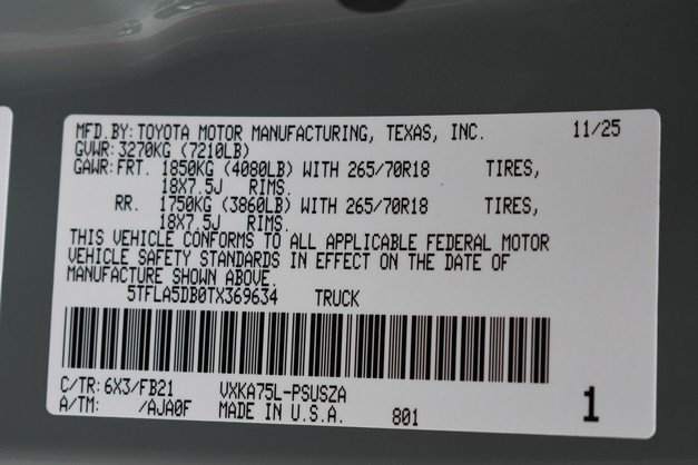 New 2026 Toyota Tundra SR5 image 15