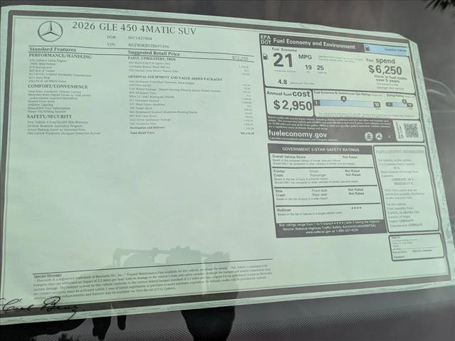 New 2026 Mercedes-Benz GLE 450 4MATIC image 16