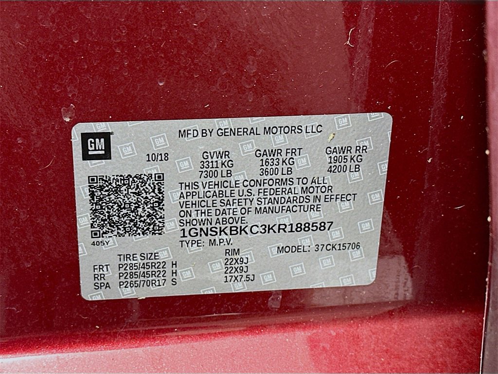 Used 2019 Chevrolet Tahoe LT w/ LT Signature Package image 37