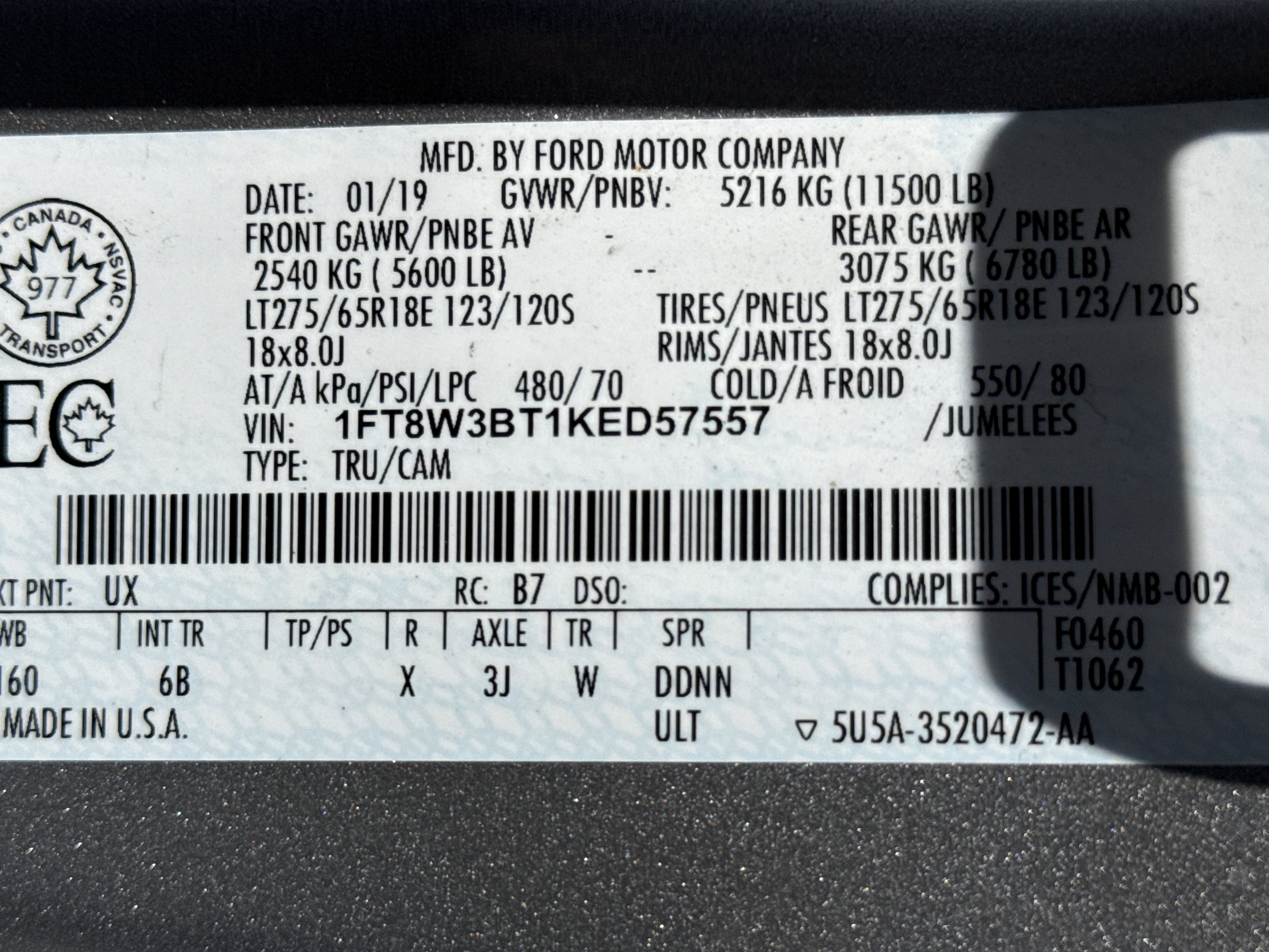 Used 2019 Ford F350 Lariat w/ Camper Package AWD/4WD image 32