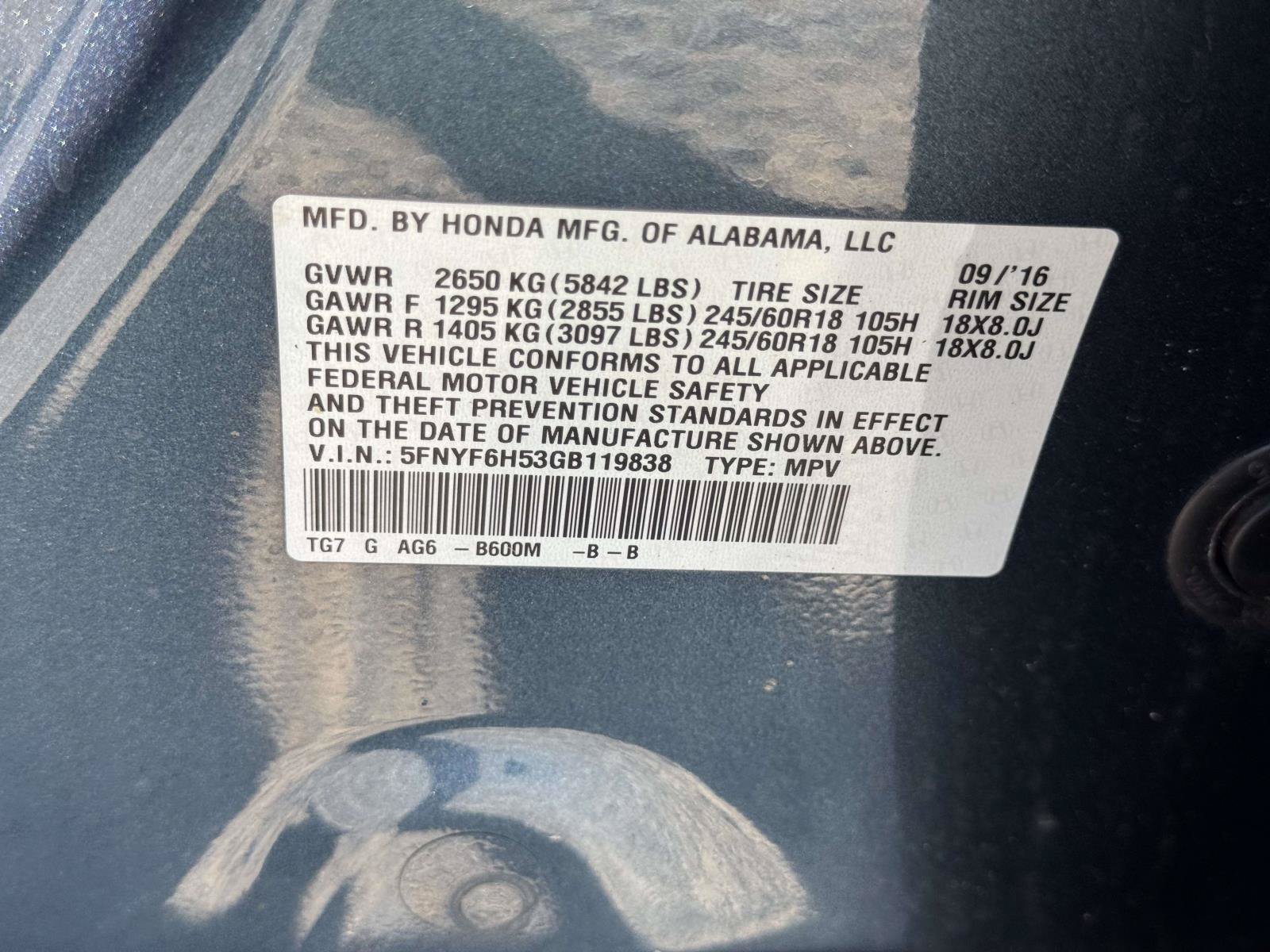 Used 2016 Honda Pilot EX-L image 16