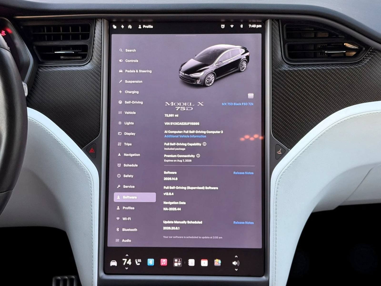 Used 2018 Tesla Model X 75D AWD/4WD image 15