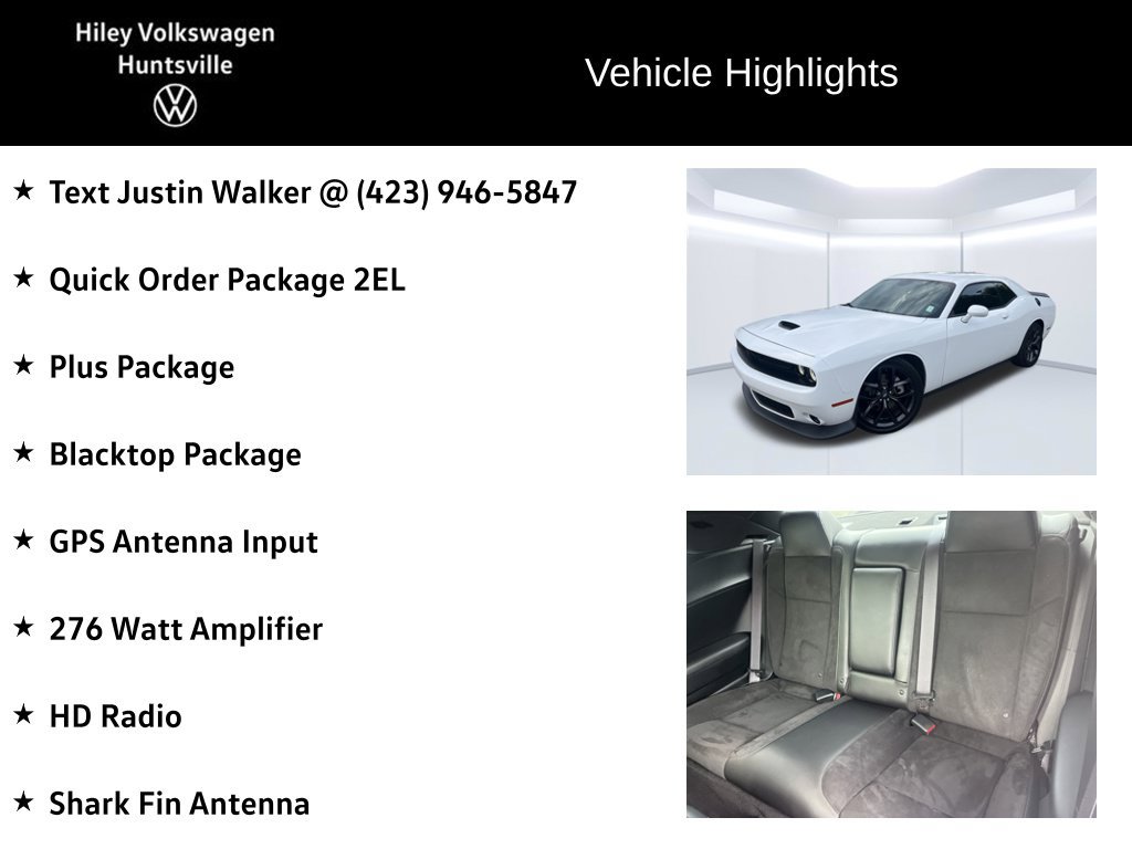 Used 2023 Dodge Challenger GT w/ Plus Package RWD image 6