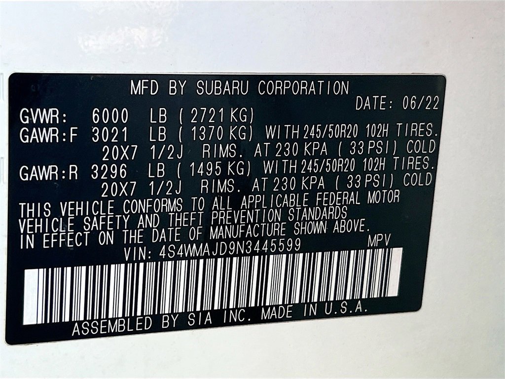 Used 2022 Subaru Ascent Onyx Edition image 35