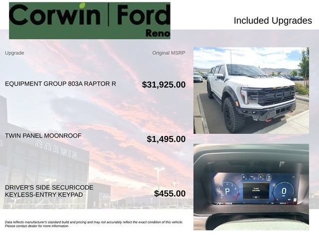 Used 2026 Ford F150 Raptor w/ Equipment Group 803A Raptor R AWD/4WD image 3