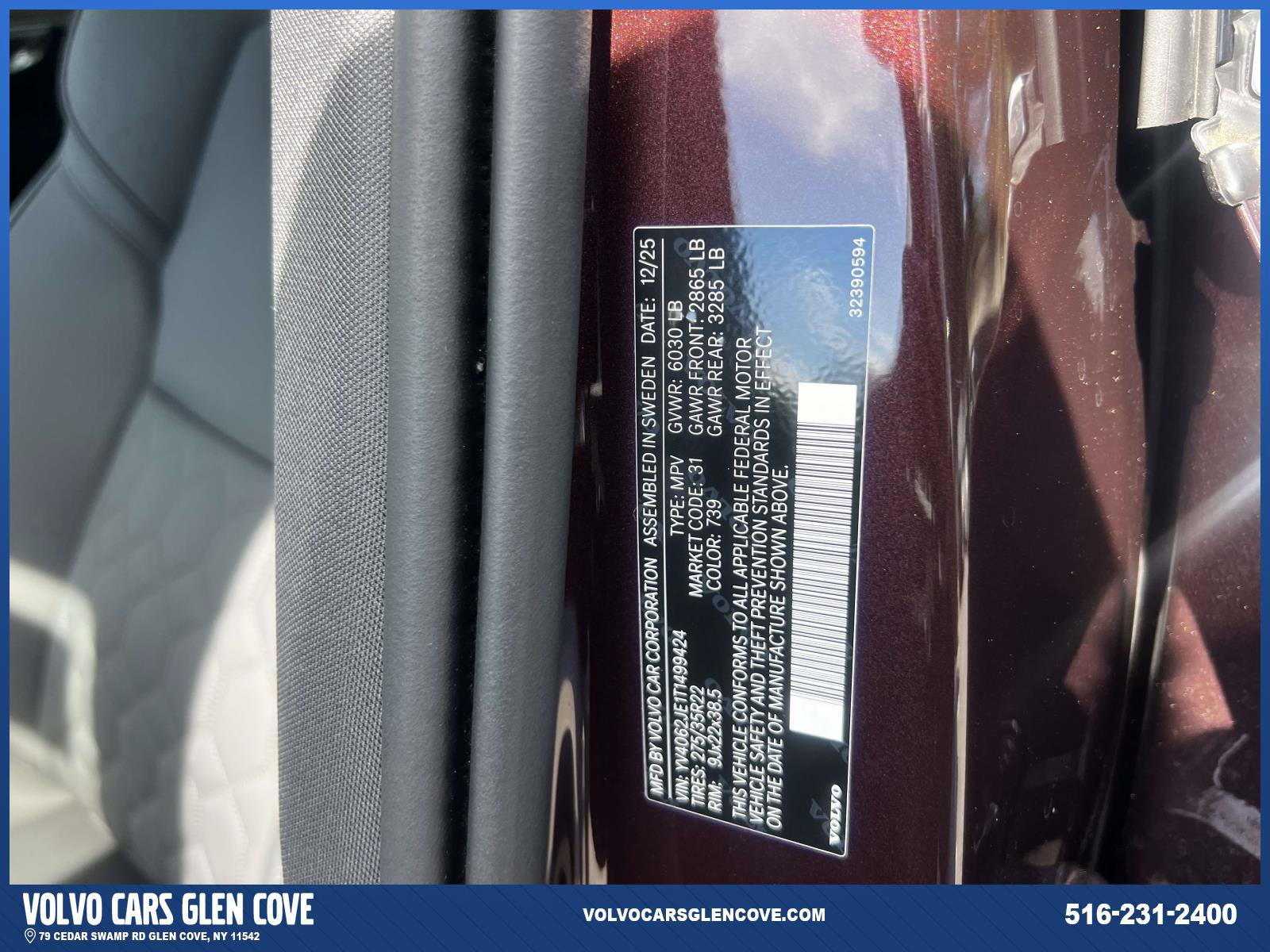 Used 2026 Volvo XC90 B6 Plus w/ Protection Package Premier AWD/4WD image 19