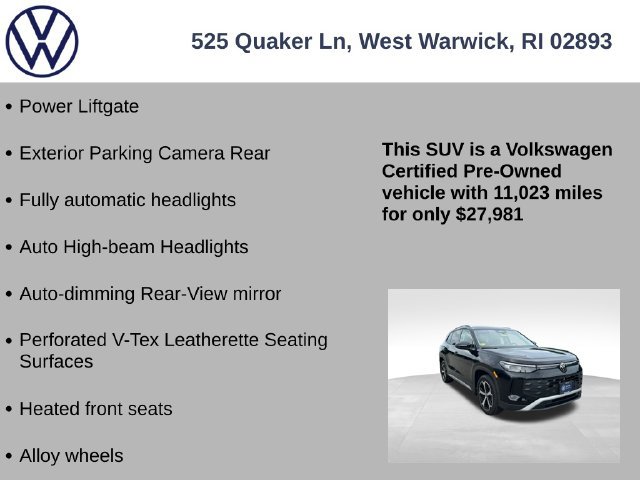 Certified 2025 Volkswagen Tiguan SE AWD/4WD image 13