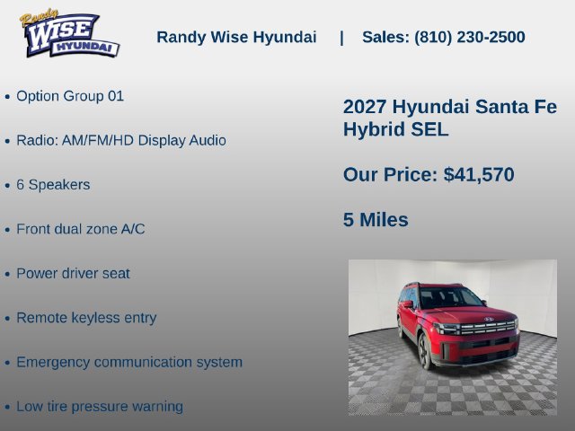 New 2027 Hyundai Santa Fe SEL AWD/4WD image 5