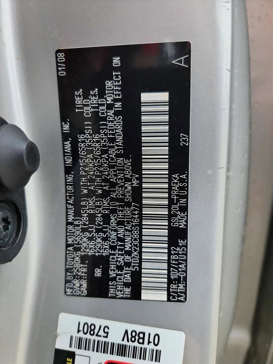 Used 2008 Toyota Sienna CE FWD image 16