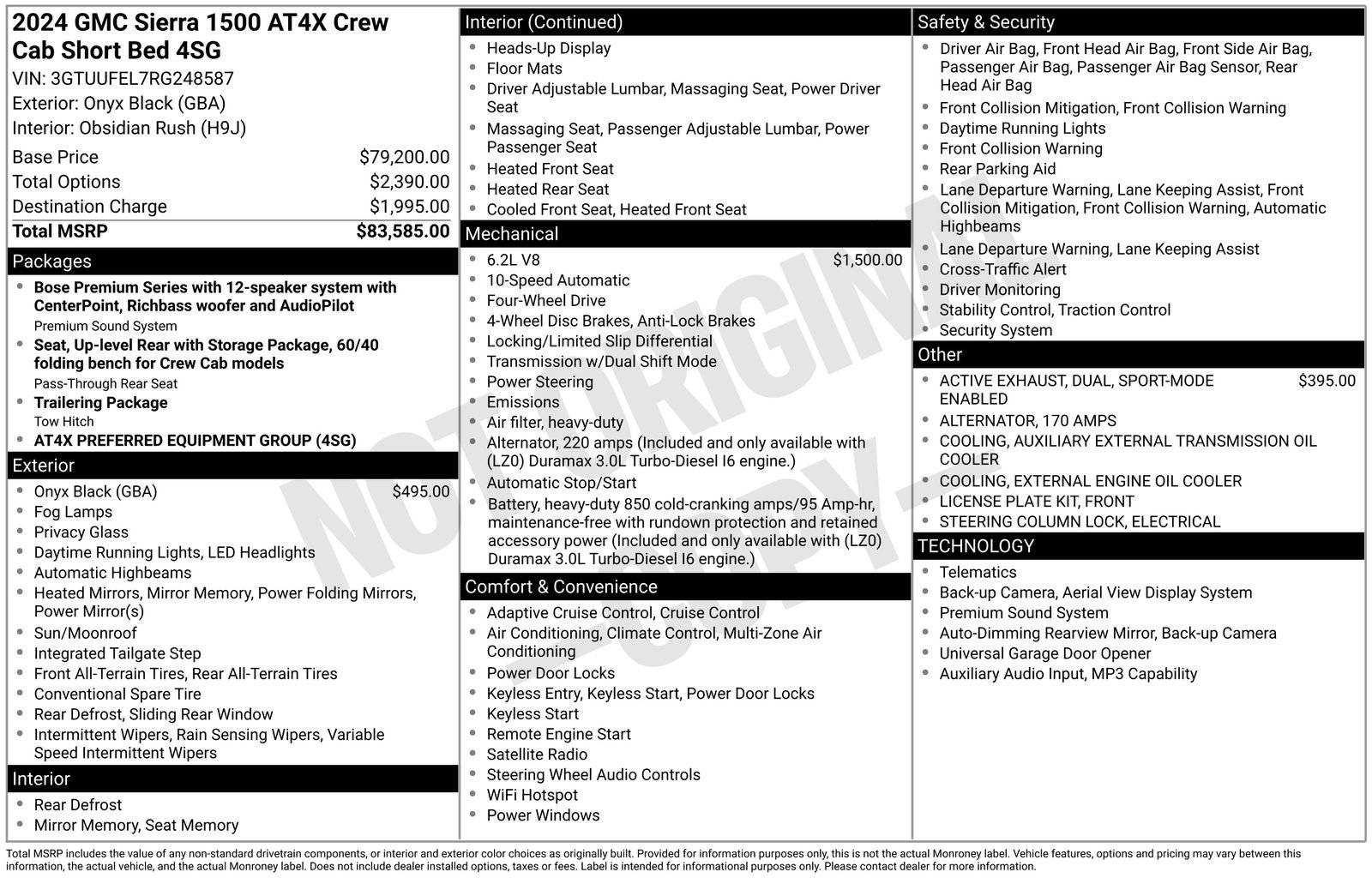 Used 2024 GMC Sierra 1500 AT4X image 36