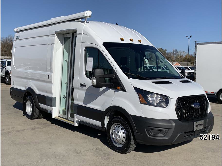 Used 2021 Ford Transit 350 148 High Roof Extended DRW w/ Upfitter Package image 3
