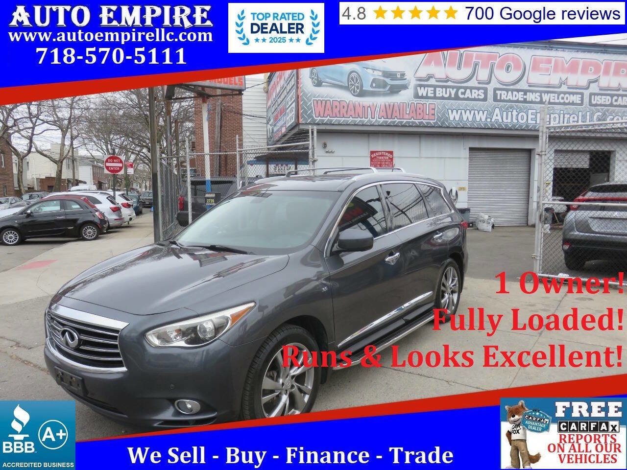 Used 2014 INFINITI QX60 AWD w/ Deluxe Touring Package