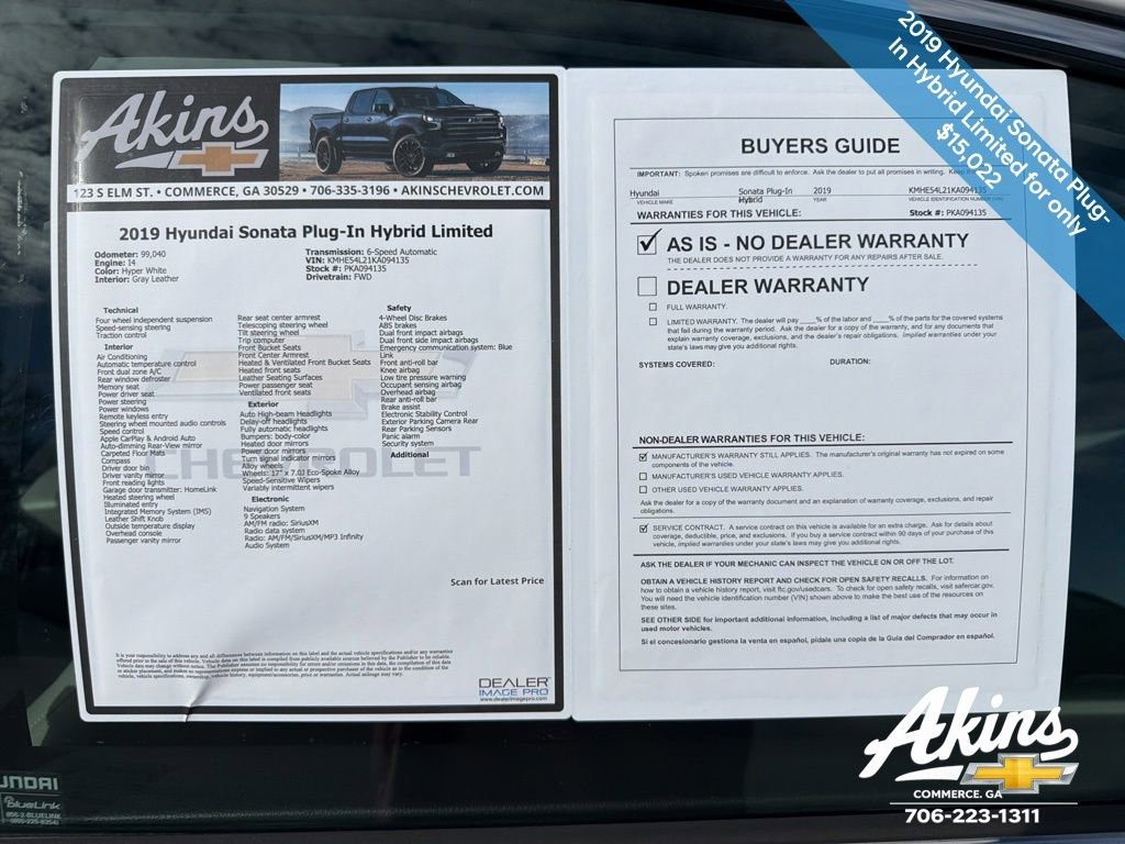 Used 2019 Hyundai Sonata Limited image 11