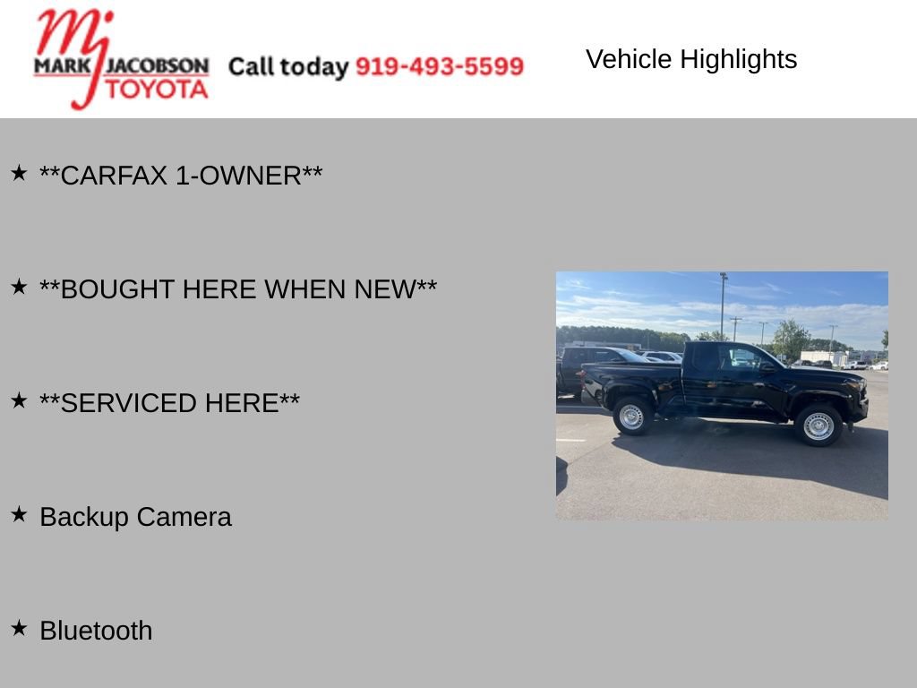 Used 2025 Toyota Tacoma SR w/ Towing Package RWD image 6