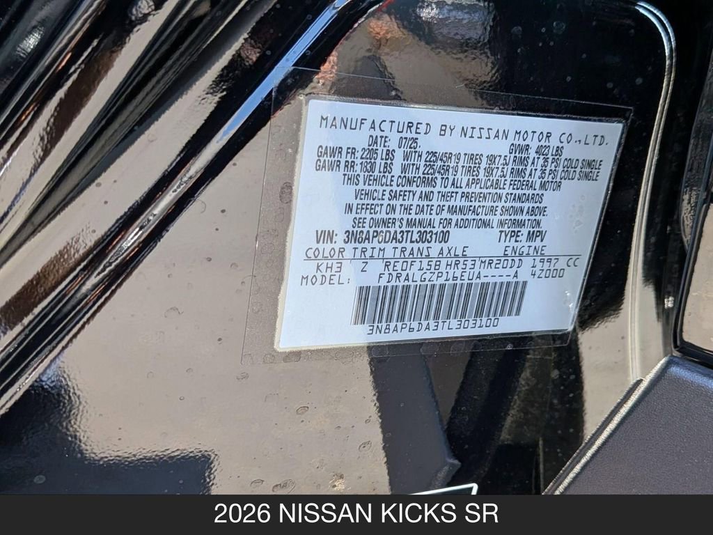 New 2026 Nissan Kicks SR FWD image 23