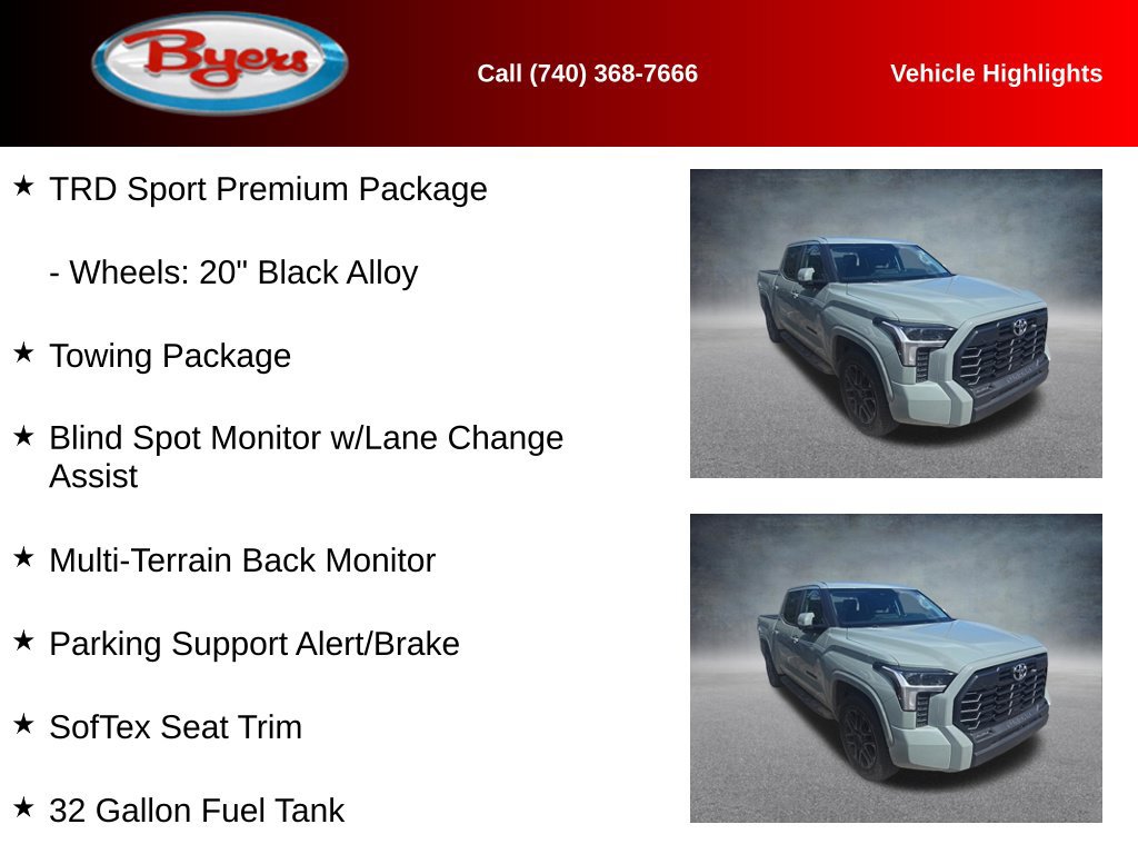 Used 2024 Toyota Tundra SR5 w/ TRD Sport Premium Package AWD/4WD image 11