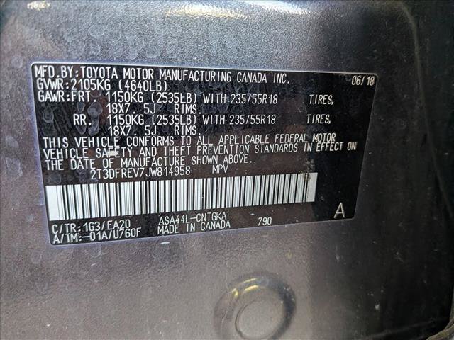Used 2018 Toyota RAV4 Platinum w/ All Weather Liner Package AWD/4WD image 15