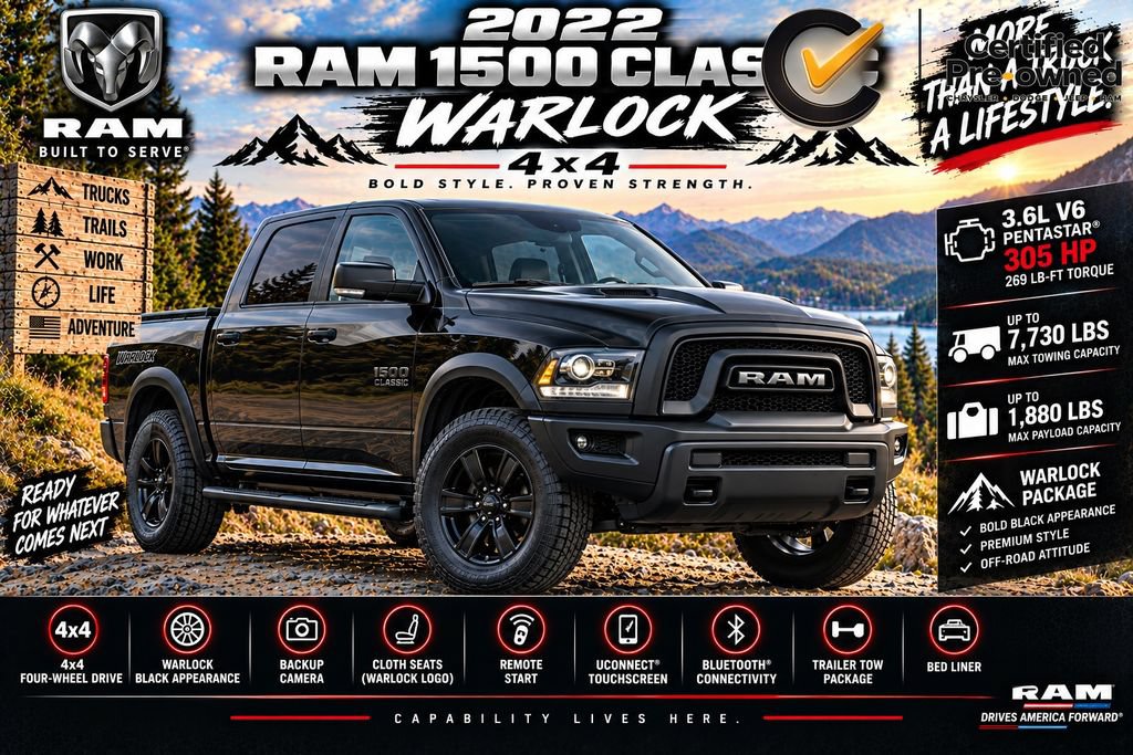 Certified 2022 RAM 1500 Warlock AWD/4WD image 2