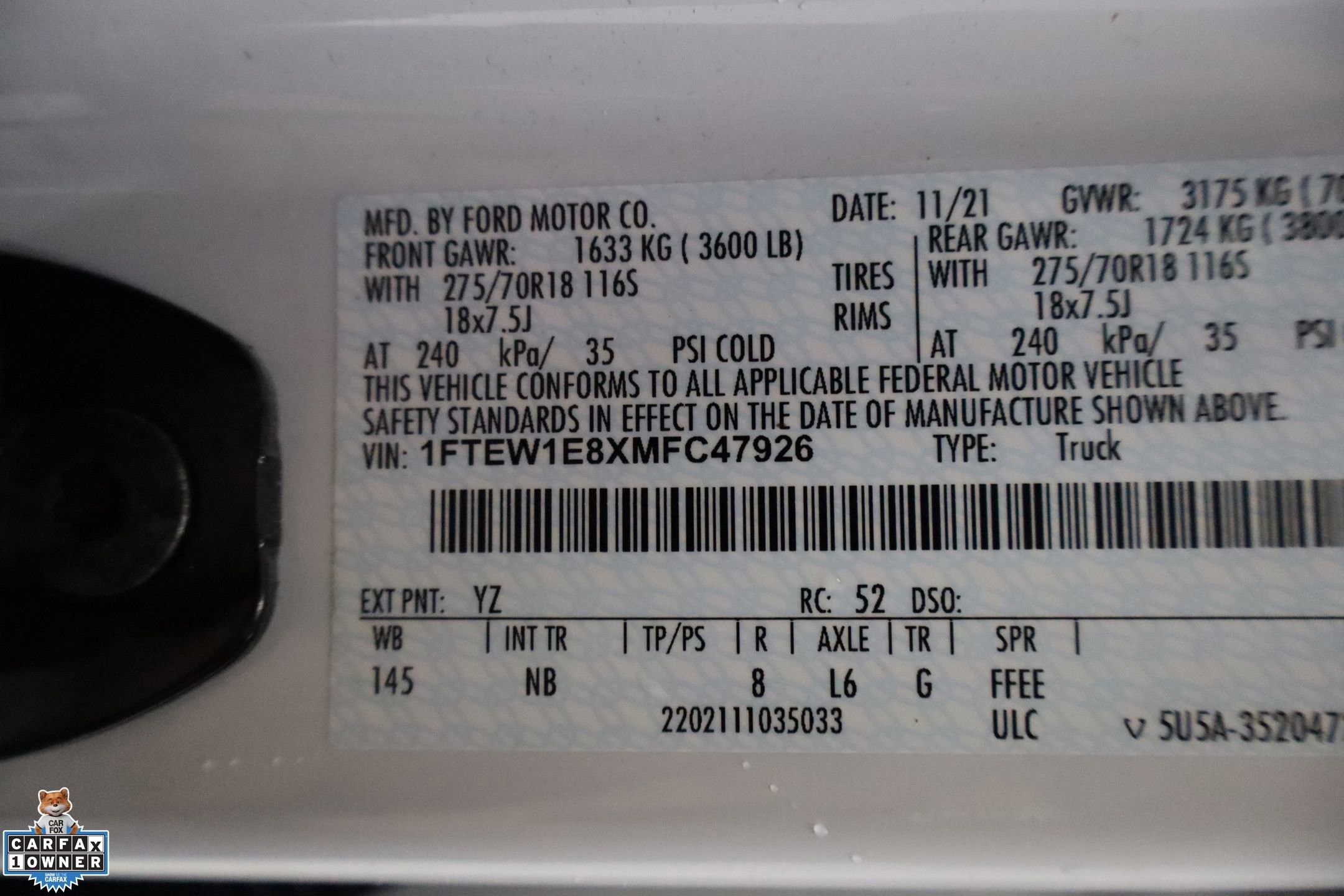 Used 2021 Ford F150 Tremor w/ Equipment Group 402A High image 32