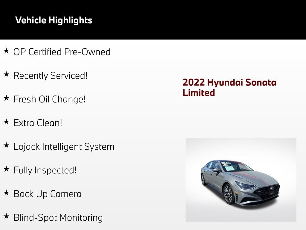 Used 2022 Hyundai Sonata Limited FWD image 2