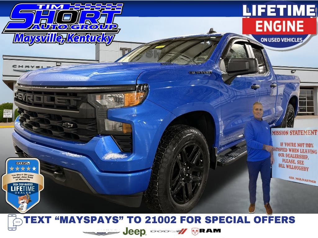 Used 2025 Chevrolet Silverado 1500 Custom w/ Turbomax Blackout Package image 1