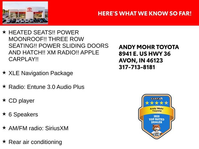 Used 2019 Toyota Sienna XLE w/ XLE Navigation Package FWD image 2