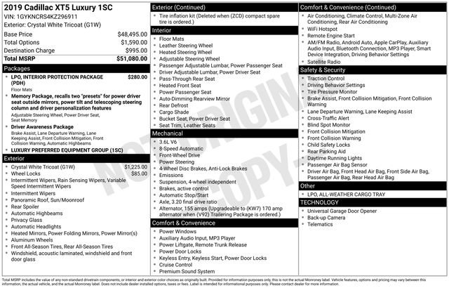 Used 2019 Cadillac XT5 Luxury image 2