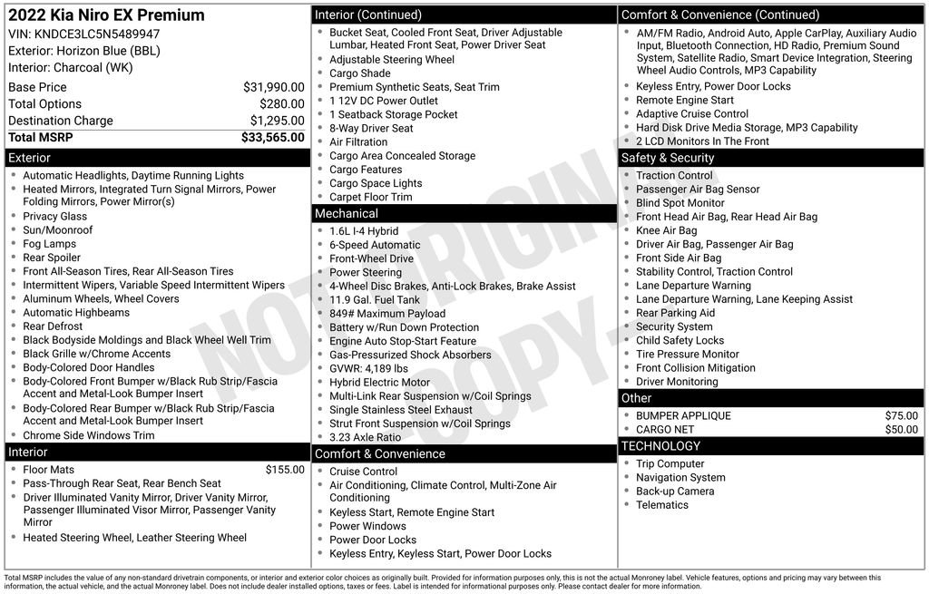 Used 2022 Kia Niro EX Premium image 6