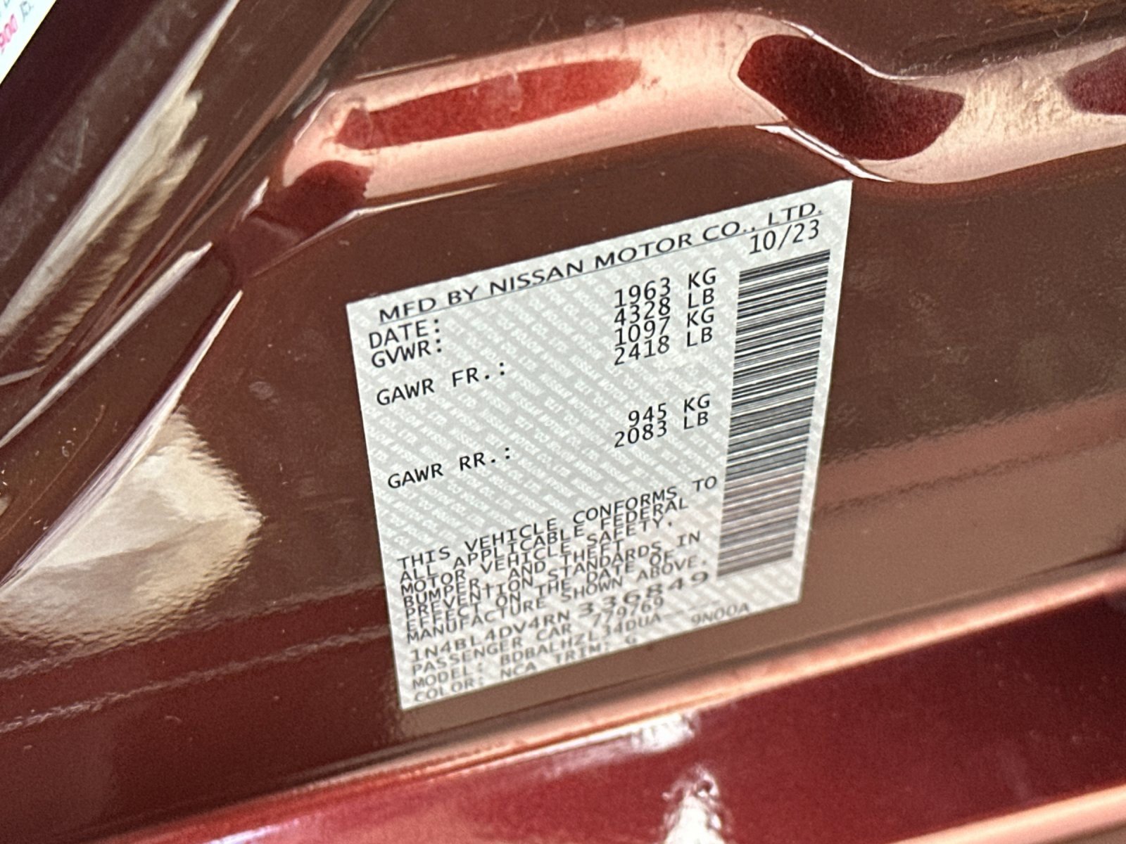 Used 2024 Nissan Altima 2.5 SV image 33