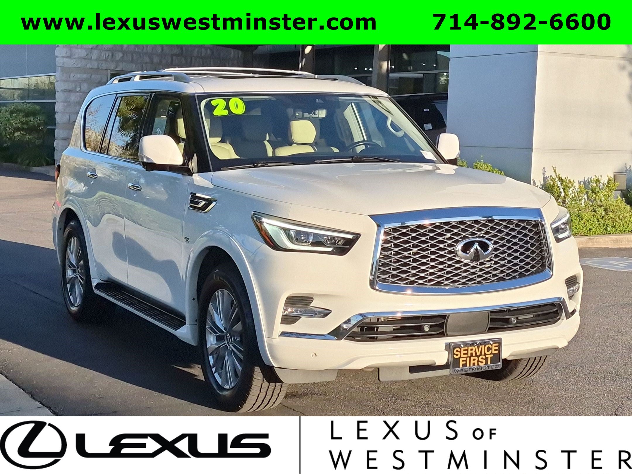 Used 2020 INFINITI QX80 Luxe w/ Proassist Package AWD/4WD image 3