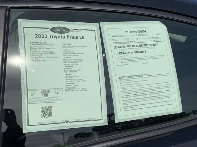 Used 2023 Toyota Prius LE image 36