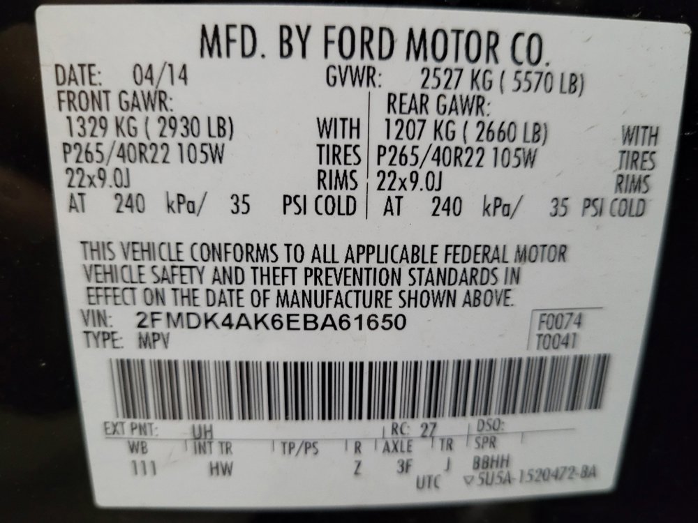 Used 2014 Ford Edge Sport w/ Driver Entry Package AWD/4WD image 33